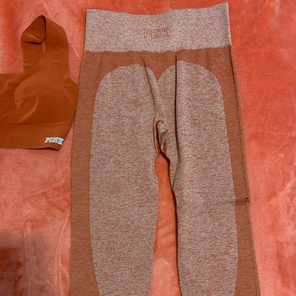 PINK ULTIMATE leggings and lounge bra set